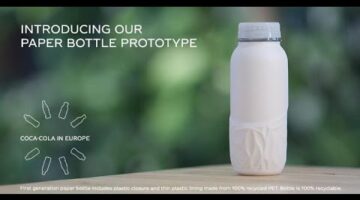 Garrafa de papel da Coca-Cola: protótipo é apresentado pela companhia