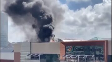 Incêndio atinge Salvador Shopping; chamas já foram controladas