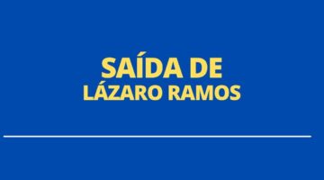 Lázaro Ramos deixa Globo após 18 anos na emissora; entenda o motivo