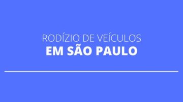 Feriado de 12 de outubro: como funcionará o rodízio de veículos na capital de SP?